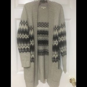 Sonoma long grey sweater with pockets